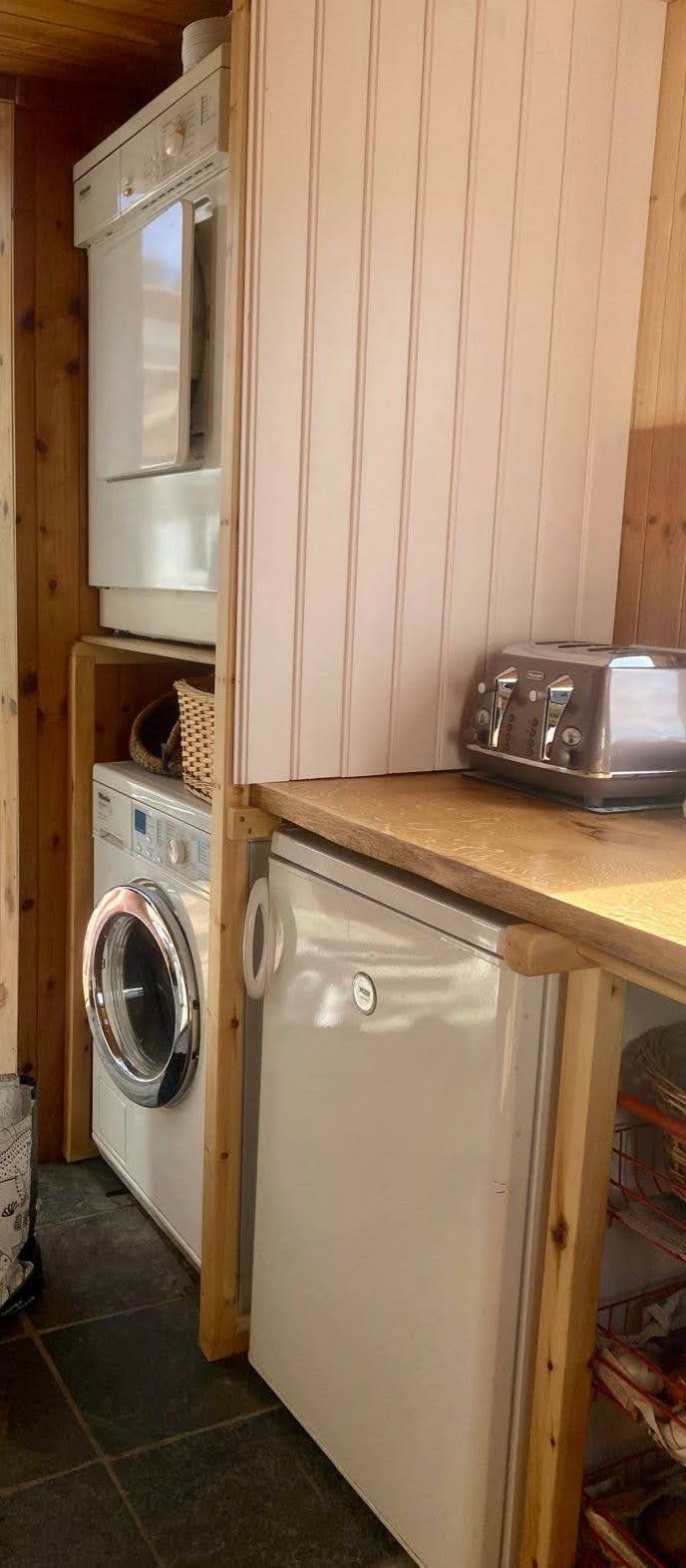 The handcrafted oak kitchen