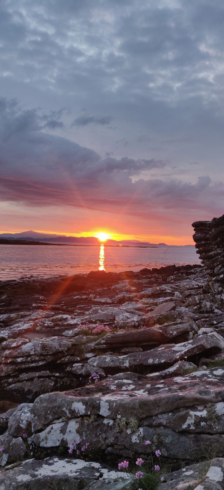 Sunset over the Inner Sound